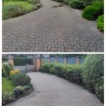Large driveway pressure washed in henleaze- great results